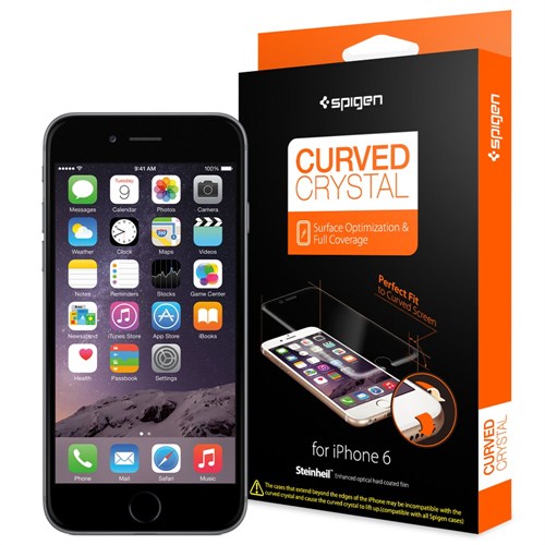 Spigen Sgp iPhone 6 Curved Crystal Kavisli Tam Kaplayan Ekran Koruyucu (2adet) - SGP11299