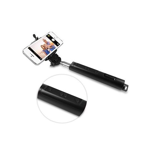 Mycolors Wireless Selfie (Özçekim) Zoomlu Kamera Çubuğu Siyah - MYC-0031