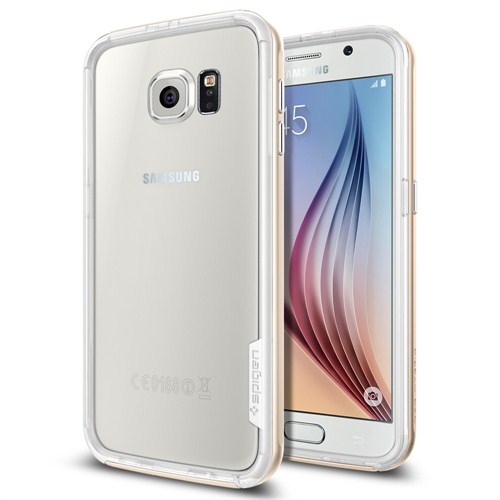 Spigen Samsung Galaxy S6 Kılıf Neo Hybrid EX - Champagne Gold - SGP11443