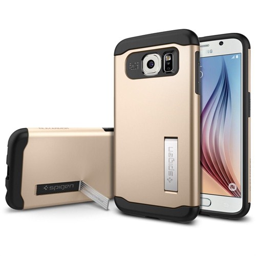 Spigen Samsung Galaxy S6 Kılıf Slim Armor - Champagne Gold - SGP11329