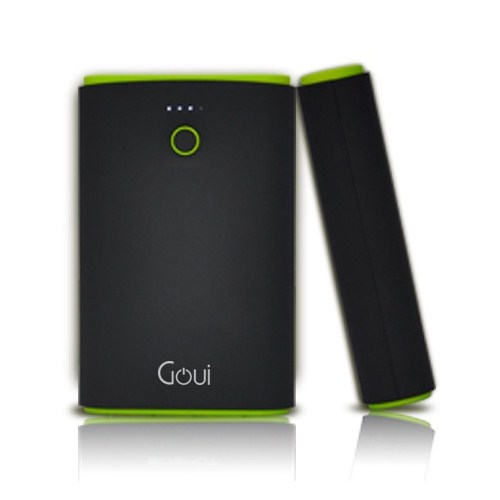 Goui Taya - 7800 mAh Siyah/Yeşil Taşınabilir Şarj Cihazı - (2 USB Çıkışlı)