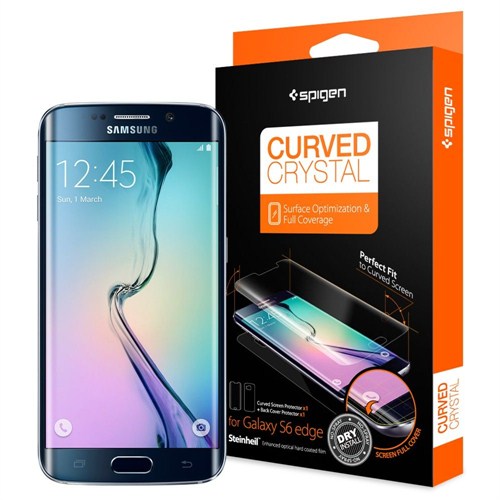 Spigen Sgp Galaxy S6 Edge Ekran Koruyucu (ön+arka film) Steinheil Curved Crystal Kavisli (Ekranın Yanları Dahil Tam Kaplar)