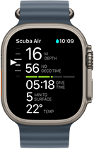 Apple Watch Ultra 3, dalış ekranı