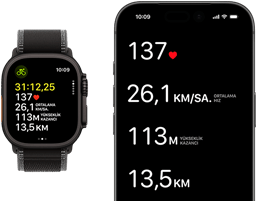 Apple Watch Ultra 3 ve iPhone’da canlı antrenman ölçümleri