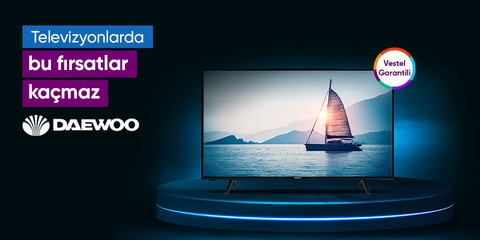 Daewoo televizyonlar şimdi burada