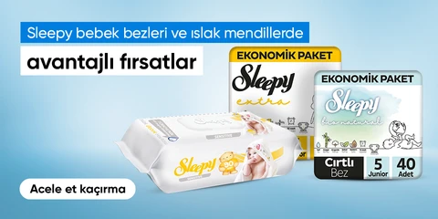 Sleepy bebek bezleri ve ıslak mendillerde  avantajlı fırsatlar