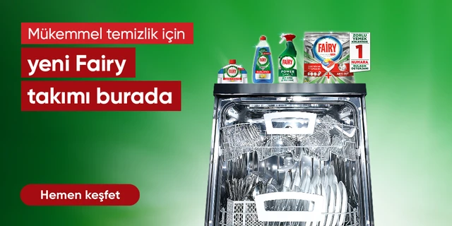 mükemmel temizlik için fairy takımları burada