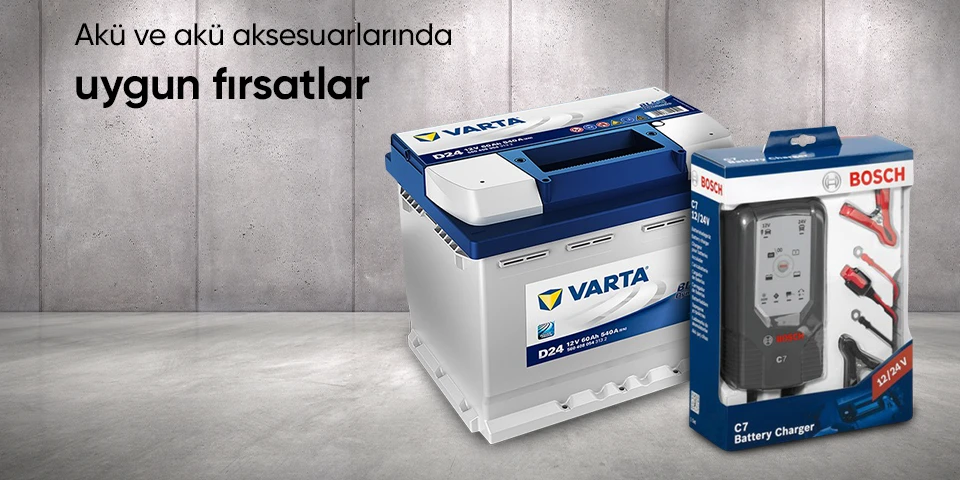 Akü ve akü aksesuarlarında uygun fırsatlar
