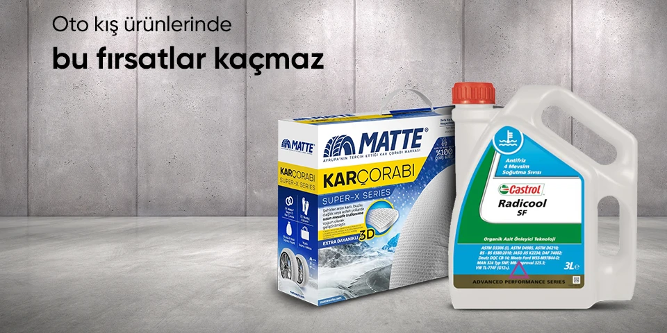 Oto kış ürünlerinde bu fırsatlar kaçmaz