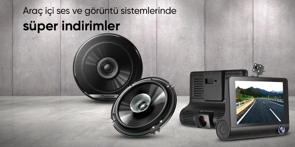 Araç içi ses ve görüntü sistemlerinde süper indirimler