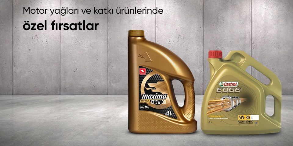 Motor yağları ve katkı ürünlerinde özel fırsatlar
