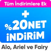 Ariel,Fairy,Prima Ürünlerinde Tüm İndirimlere Ek %20 İndirim