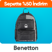 United Colors Of Benetton Okul Sırt Çantalarında Sepette %50 İndirim