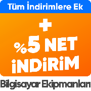 Bilgisayar ve Ekipmanlarında Tüm İndirimlere Ek Sepette %5 net İndirim