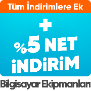 Bilgisayar ve Ekipmanlarında Tüm İndirimlere Ek Sepette %5 net İndirim