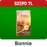 Bonnie Tavuklu Yetişkin Kedi Maması 10 kg 527,90 TL