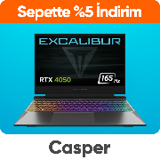 Casper Excalibur Laptoplarda Sepette %5 Net İndirim 
