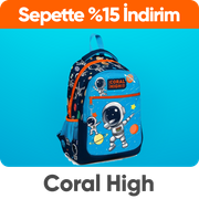 Okul sırt çantalarında sepette %15 net indirim