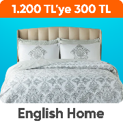 English Home ürünlerinde 800 TL'ye 200 TL ve 1200 TL'ye 300 TL kupon