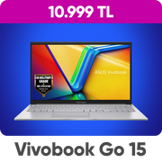 Asus Vivobook Go 15 E1504GA-NJ340 Intel i3 N305 8GB 512GB SSD 15.6" FHD Freedos Taşınabilir Bilgisayar