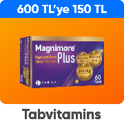 TABVITAMINS Lansmana Özel 600 TL'ye 150 TL indirim