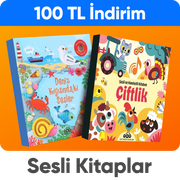 Eğitici öğretici sesli ve hareketli kitaplarda  100 TL indirim*