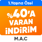 1. yaşına özel  %40’a varan indirim*