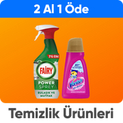 Deterjan ve temizlik ürünlerinde  2 al 1 öde fırsatı
