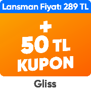 Lansmana özel 289,90 TL + 100 TL üzerine 50TL indirim kuponu