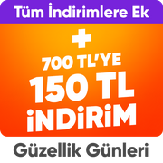 Güzellik ürünleri ve parfümlerde 150 TL anında indirim