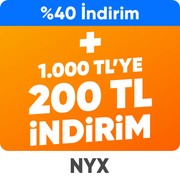 NYX Professional Makeup Ürünlerde %40 indirime ek 200 TL indirim