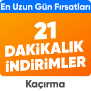 21 Haziran'a Özel 21 Dakikalık İndirimler