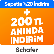 SCHAFER  sepette %20 net indirim üstüne 1500-200 tl kupon