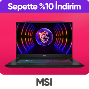 Laptoplarda  sepette %10 net indirim