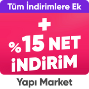 Premium'a özel Yapı Market Ürünlerinde Tüm İndirimlere Ek Sepette %15 Net İndirim