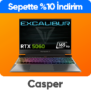Casper Laptoplarda Sepette %10 İndirim