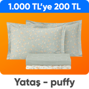 Yataş ev tekstili ürünlerinde  1.000 TL'ye 200 TL indirim