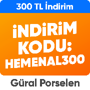 Güral Porselen Ürünlerinde Sepette %40 İndirim