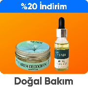 Doğal bakım ürünlerinde  %20 indirim