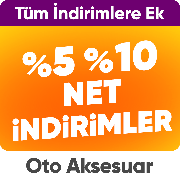 Oto Aksesuar Ürünlerinde Tüm İndirimlere Ek Sepette %5 - %10  Net İndirim