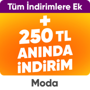Giyim, ayakkabı, çanta ve aksesuarlarda tüm indirimlere ek sepette 250 TL indirim