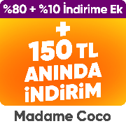 Madame Coco Ev yaşam ürünlerinde  80+10 indirime ek  1.500 TL'ye 150 TL anında indirim