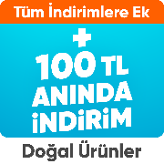 İçeriği temiz etkisi büyük ürünlerde  tüm indirimlere ek DOGAL100 kodu ile  sepette 100 TL anında indirim