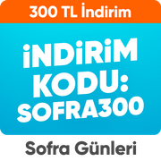Sofra Günleri'ne özel  SOFRA300 kodu ile  300 TL indirim*