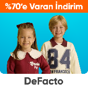 %70'e varan indirimler