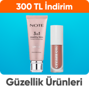 Güzellik ürünlerinde Tüm indirimlere ek 300 TL İNDİRİM