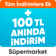 Süpermarket ürünlerinde 500tlye 100tl indirim