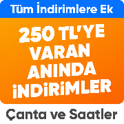 Trend Çanta, Valiz ve Saatlerde 1500 TL'ye 125 TL ve 3000 TL'ye 250 TL İndirim