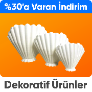 Vazo & Biblo & Dekoratif Objelerde Sepette %30'a Varan İndirim 