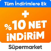 Süpermarket ürünlerinde tüm indirimlere ek 500 TL'ye %10 indirim